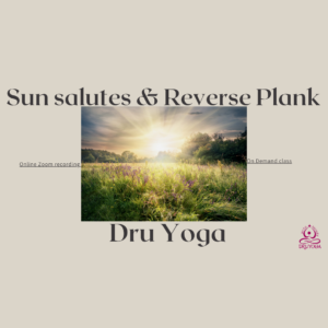 Sun salutes & Reverse plank